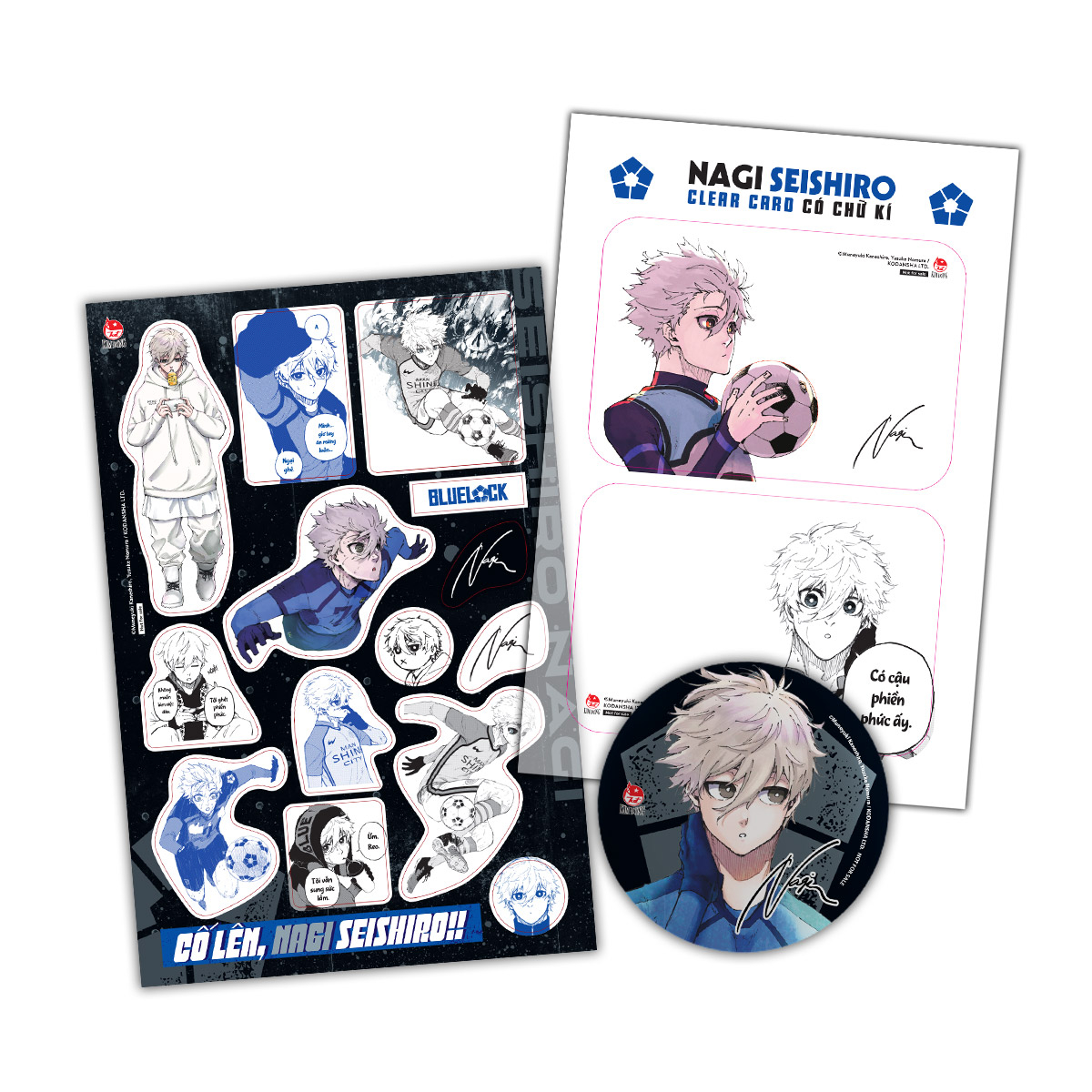 Bo
						
										
										BlueLock - Tap 27 - Ban Dac Biet - Tang Kem Bo 3 Qua Tang Co Chu Ki Cua Nagi Va Reo (Clear Card + Bang Sticker + Huy Hieu)