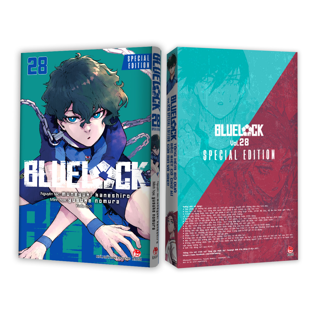 Bo
						
										
										BlueLock - Tap 28 - Ban Dac Biet - Tang Kem Hop Qua 6 Mon Voi Chu Ki Nhan Vat (Set Huy Hieu + Set Sticker + Set Clear Card)