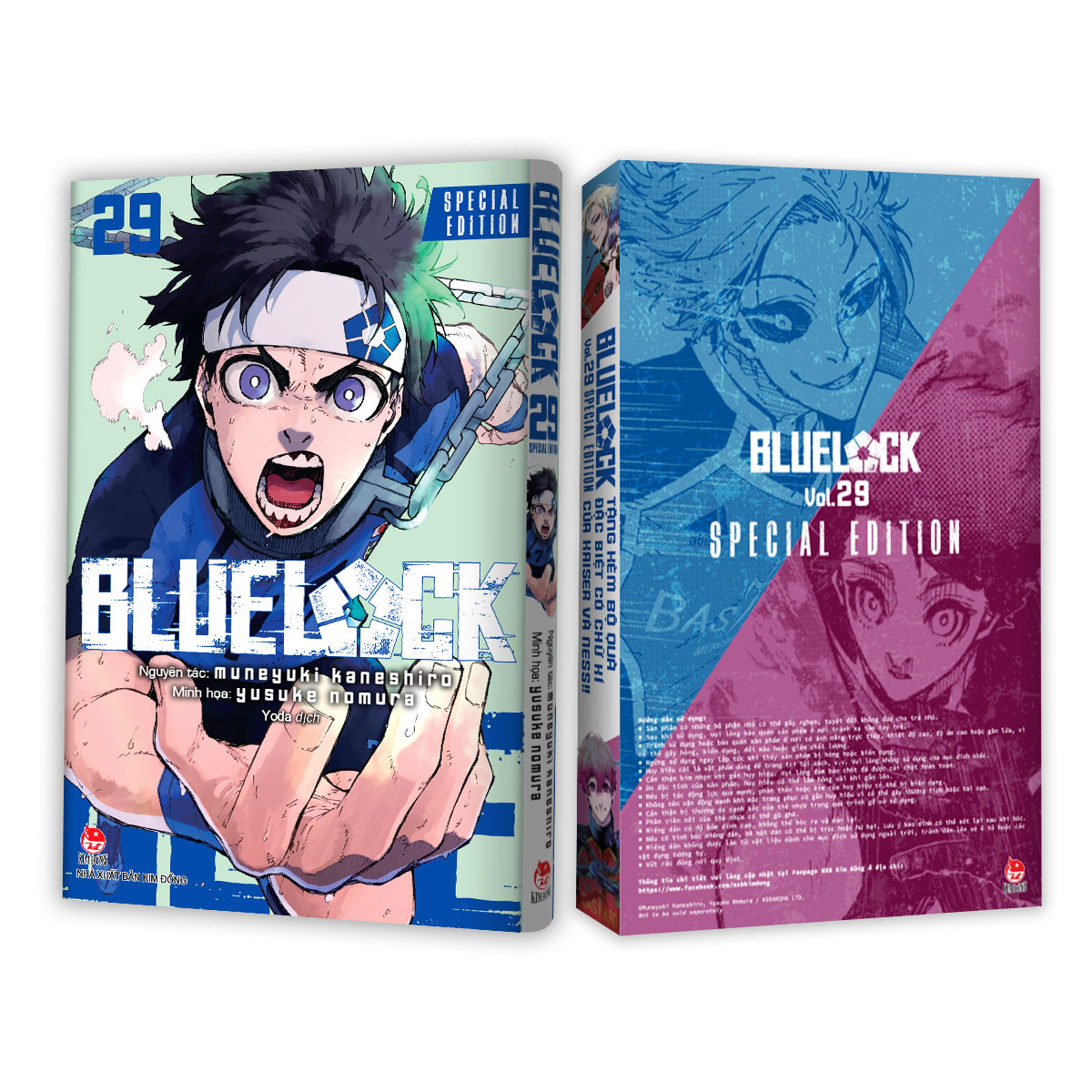 Bo
						
										
										BlueLock - Tap 29 - Ban Dac Biet - Tang Kem Hop Qua 6 Mon Voi Chu Ki Nhan Vat (Set Huy Hieu + Set Sticker + Set Clear Card)