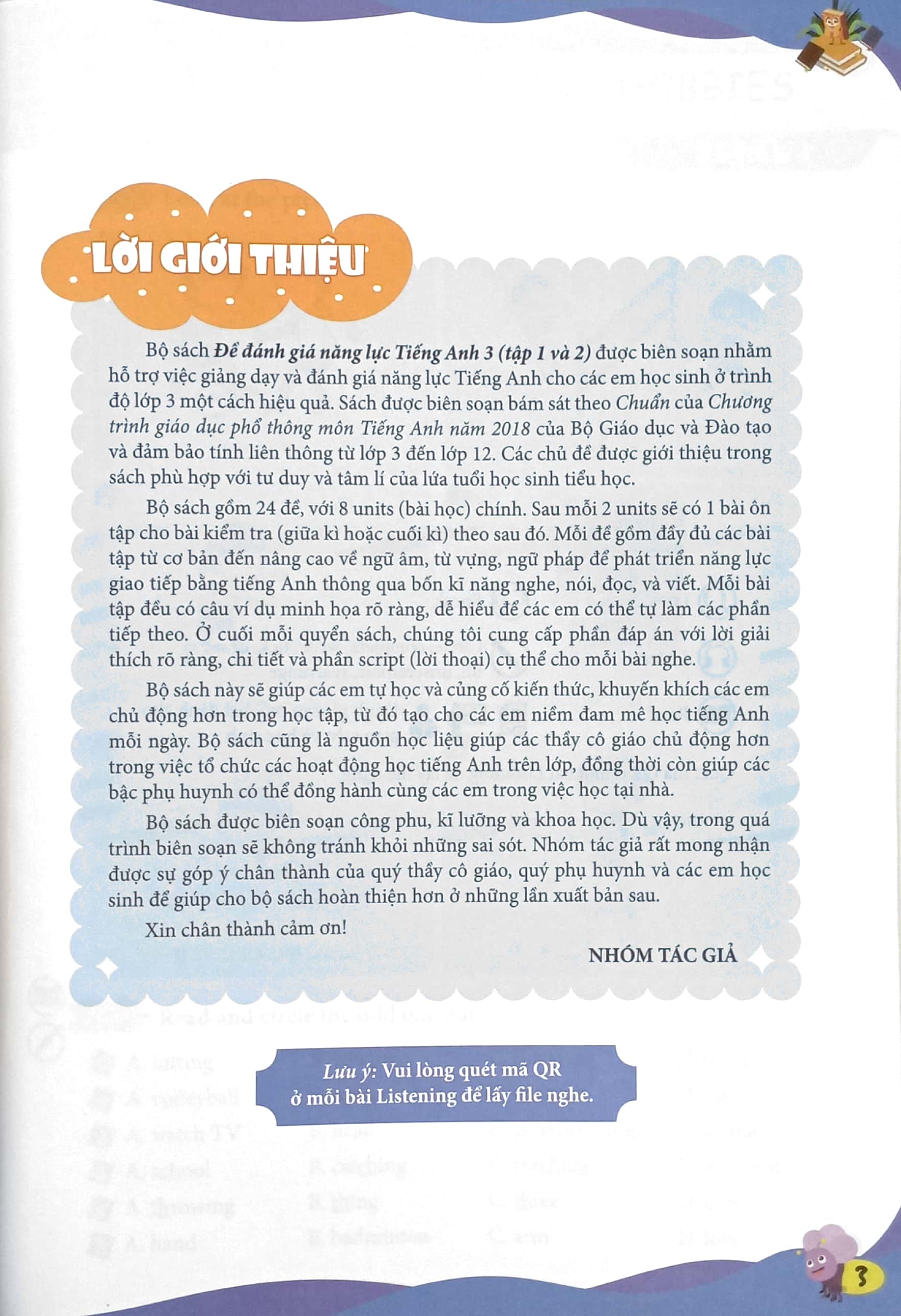 bộ bộ đề đánh giá năng lực tiếng anh 3 - tập 2