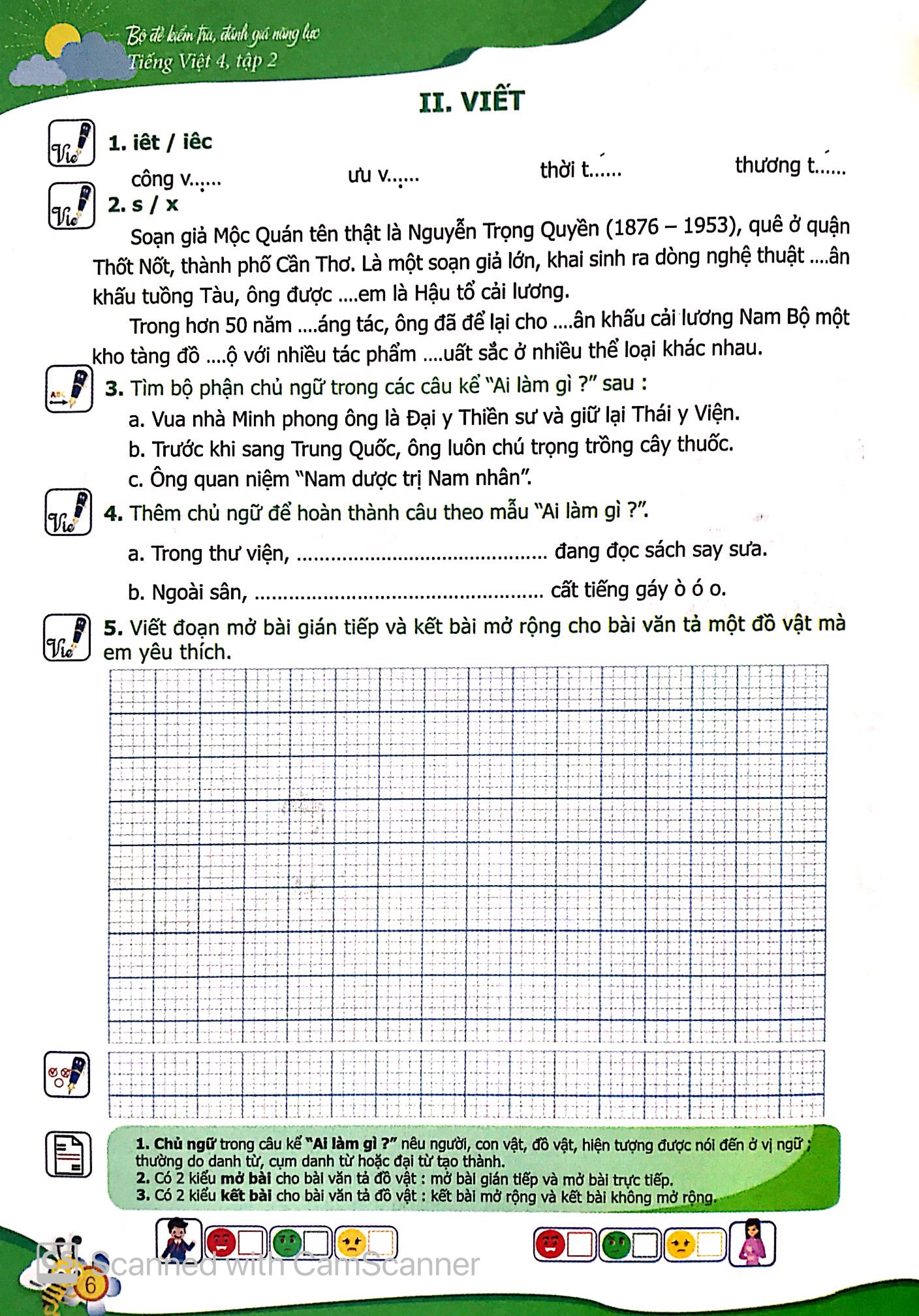 bộ bộ đề kiểm tra, đánh giá năng lực tiếng việt 4 - tập 2