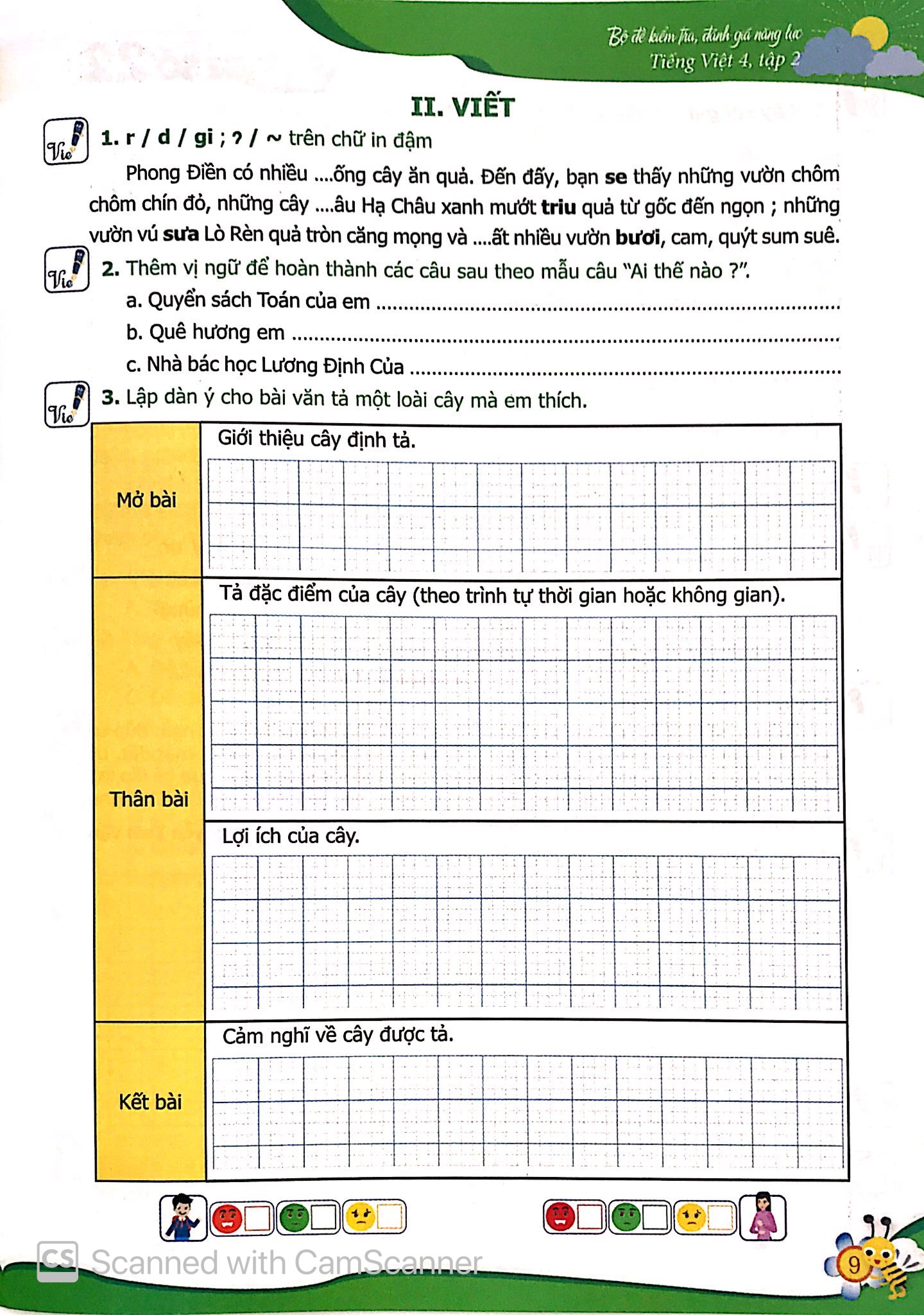 bộ bộ đề kiểm tra, đánh giá năng lực tiếng việt 4 - tập 2