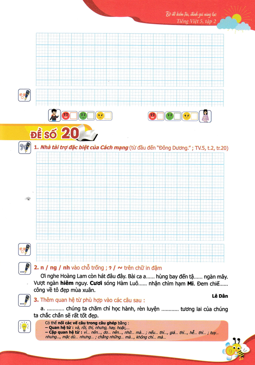 bộ bộ đề kiểm tra, đánh giá năng lực tiếng việt 5/2