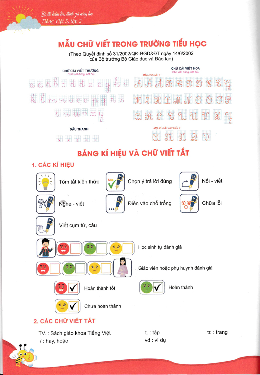 bộ bộ đề kiểm tra, đánh giá năng lực tiếng việt 5/2