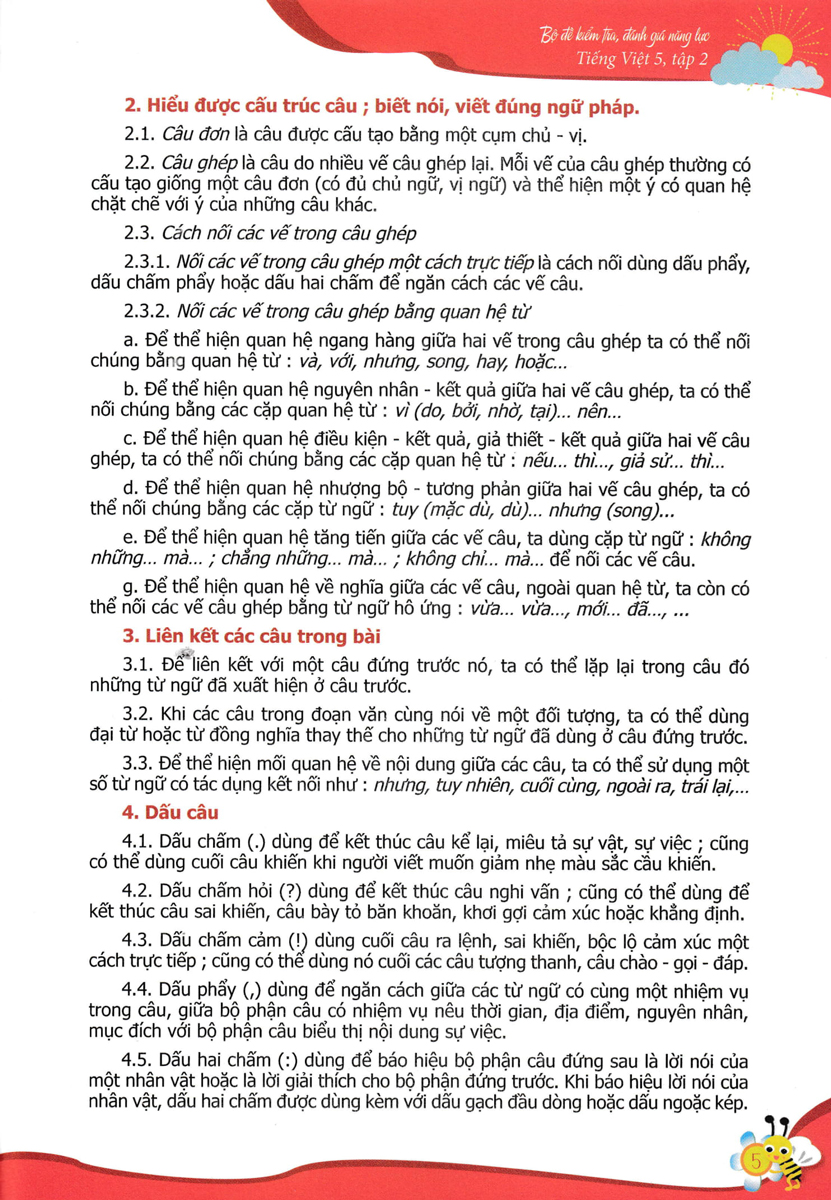 bộ bộ đề kiểm tra, đánh giá năng lực tiếng việt 5/2