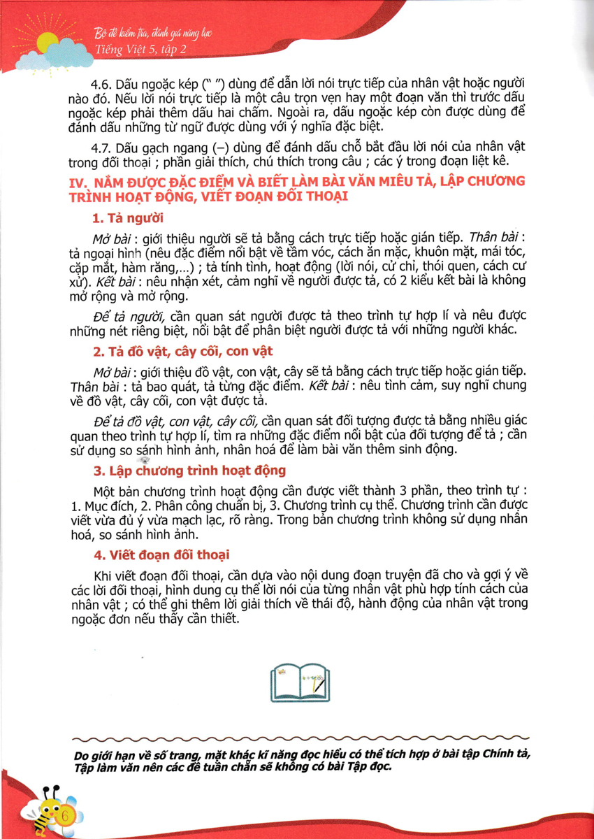 bộ bộ đề kiểm tra, đánh giá năng lực tiếng việt 5/2