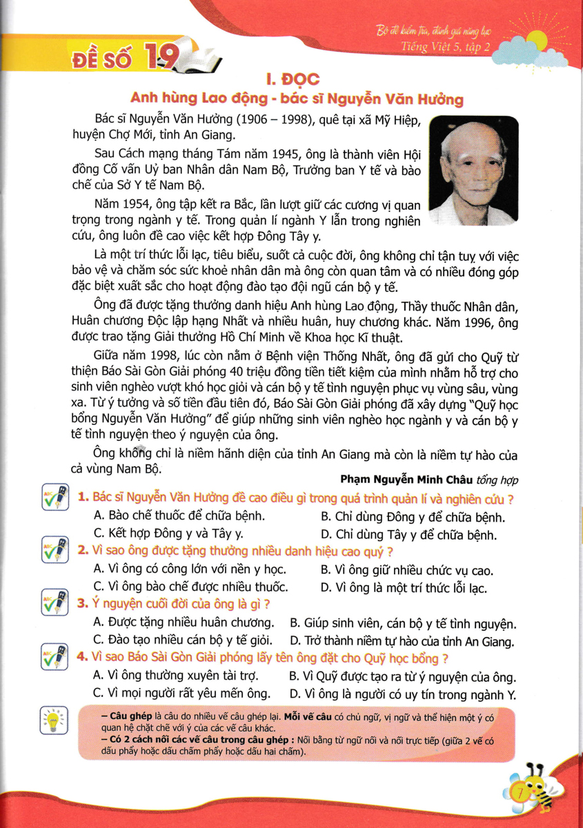 bộ bộ đề kiểm tra, đánh giá năng lực tiếng việt 5/2