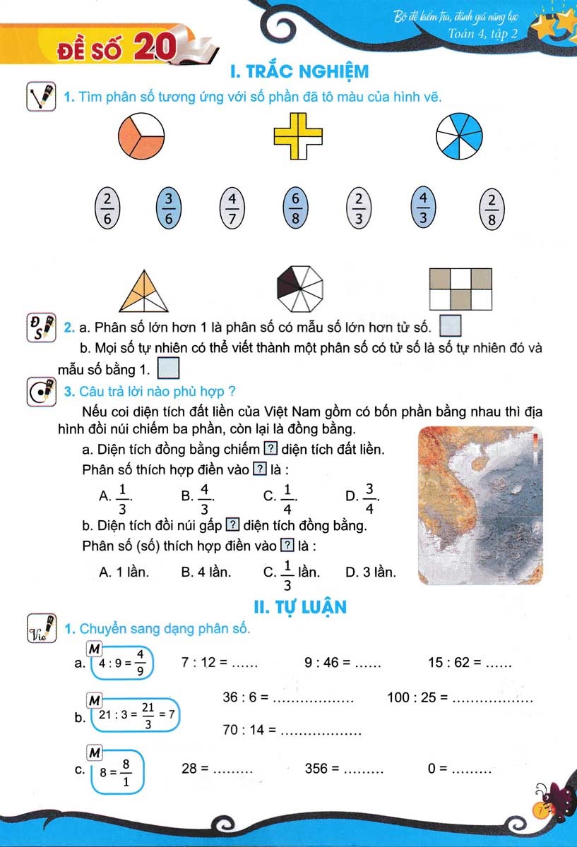 bộ bộ đề kiểm tra, đánh giá năng lực toán 4 - tập 2