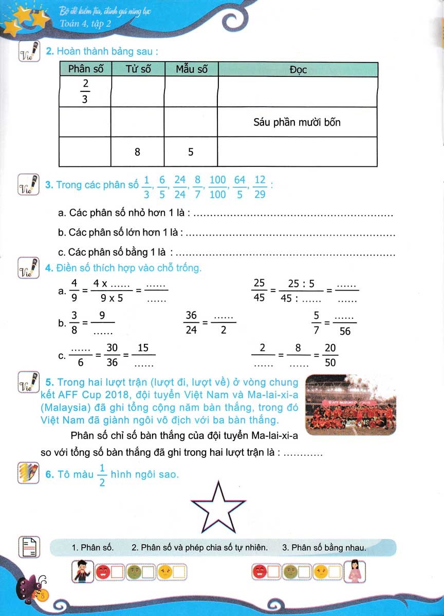 bộ bộ đề kiểm tra, đánh giá năng lực toán 4 - tập 2