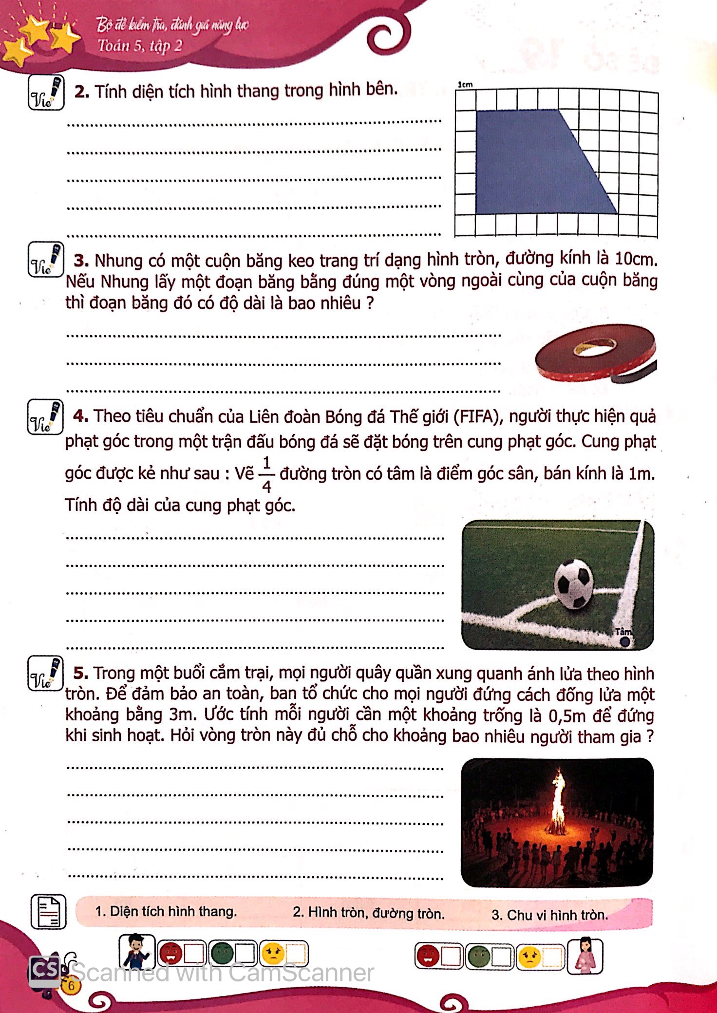 bộ bộ đề kiểm tra, đánh giá năng lực toán 5 - tập 2