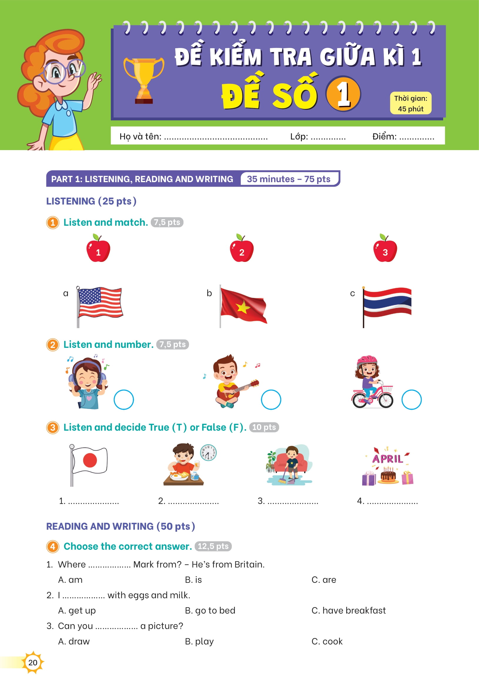 Bo
						
										
										Bo De Kiem Tra Dinh Ky Tieng Anh Lop 4 - Tap 1