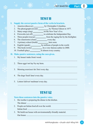 bộ bộ đề kiểm tra tiếng anh lớp 7 tập 1 - có đáp án (tái bản 2021)