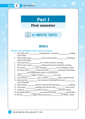 bộ bộ đề kiểm tra tiếng anh lớp 7 tập 1 - có đáp án (tái bản 2021)