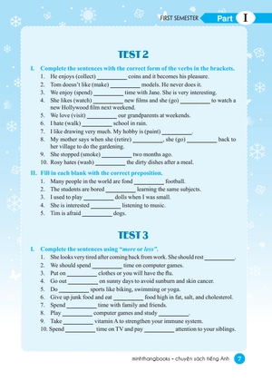 bộ bộ đề kiểm tra tiếng anh lớp 7 tập 1 - có đáp án (tái bản 2021)
