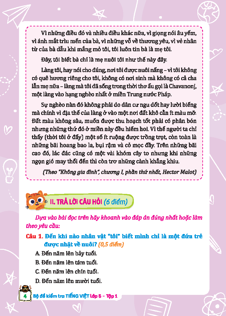 Bộ Bộ Đề Kiểm Tra Tiếng Việt 5 - Tập 1 (Kết Nối) (Sách Màu)