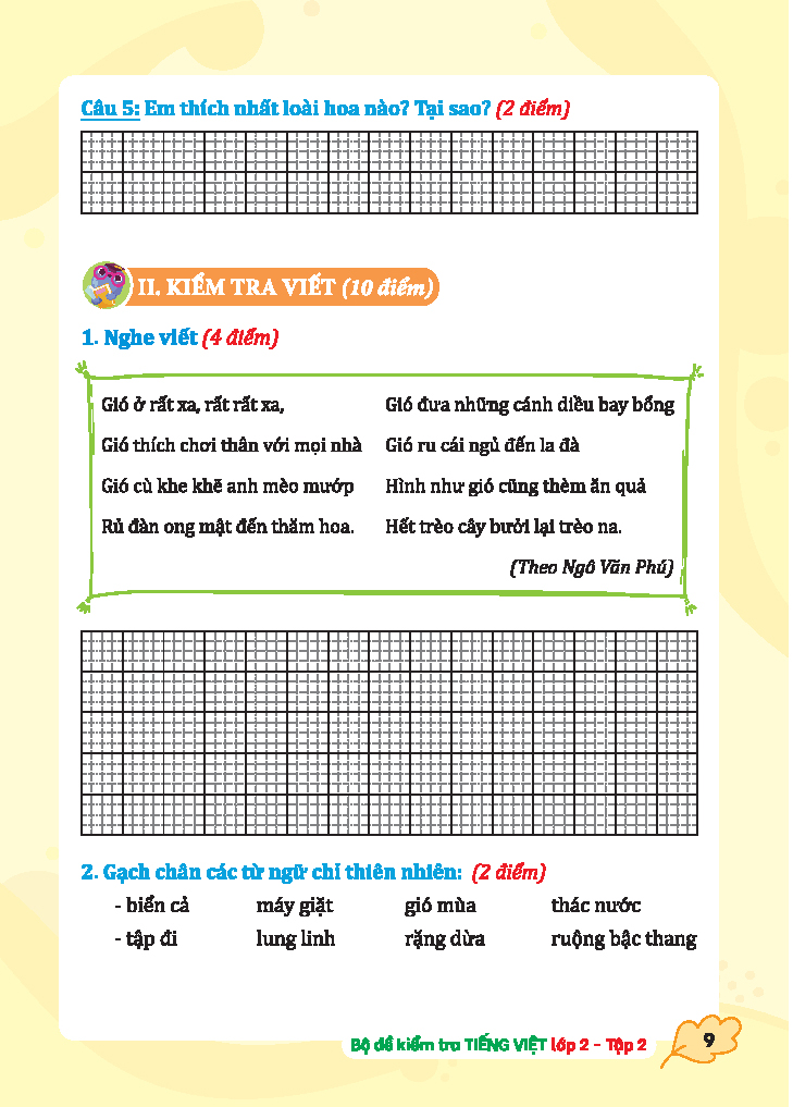bộ bộ đề kiểm tra tiếng việt lớp 2 - tập 2 (kết nối)