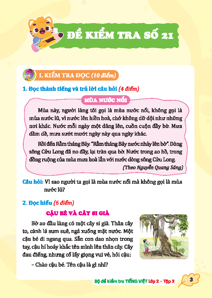 bộ bộ đề kiểm tra tiếng việt lớp 2 - tập 2 (kết nối)