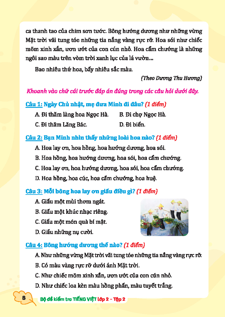 bộ bộ đề kiểm tra tiếng việt lớp 2 - tập 2 (kết nối)