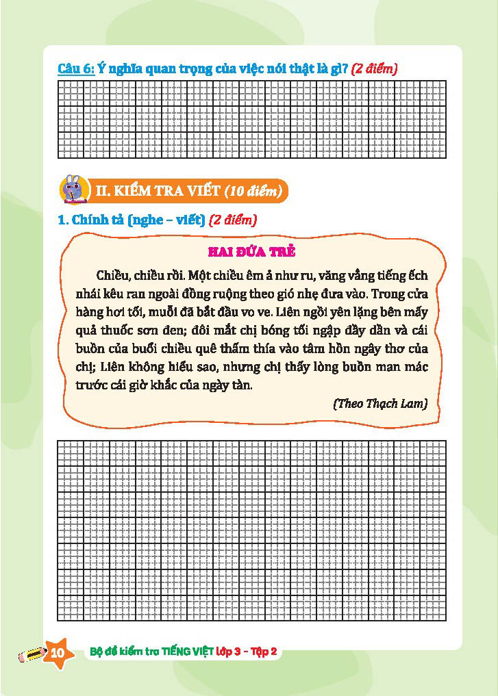 bộ bộ đề kiểm tra tiếng việt lớp 3 - tập 2