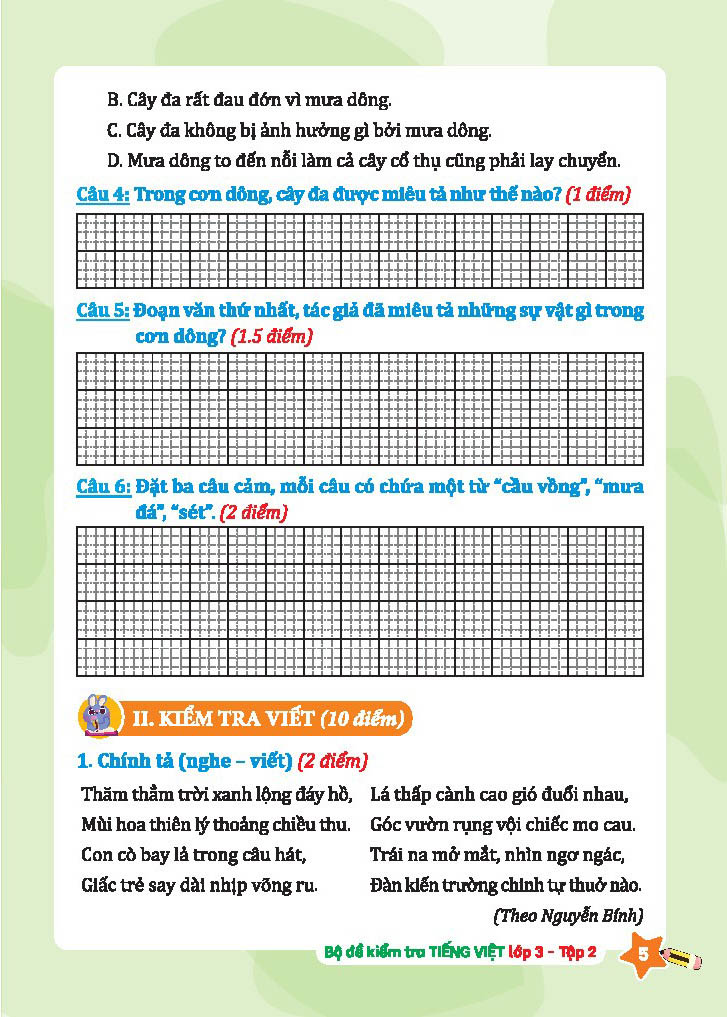 bộ bộ đề kiểm tra tiếng việt lớp 3 - tập 2