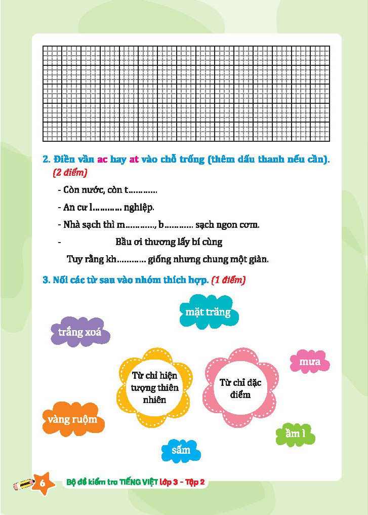 bộ bộ đề kiểm tra tiếng việt lớp 3 - tập 2