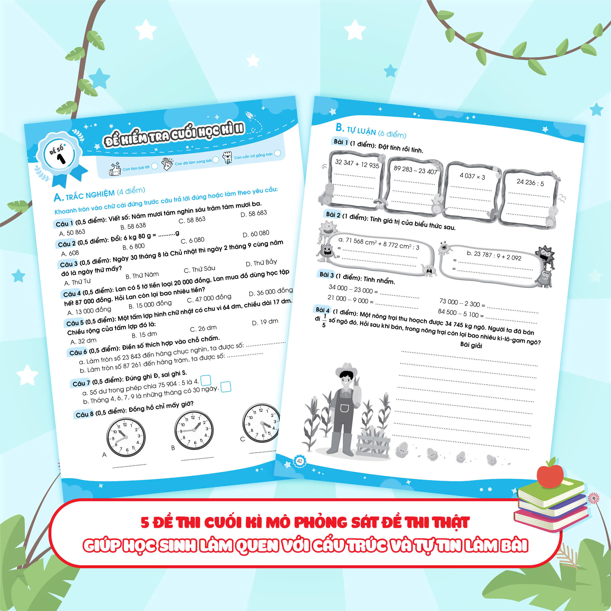 Bo
						
										
										Bo De On Luyen Va Kiem Tra Toan Lop 3 - Tap 2