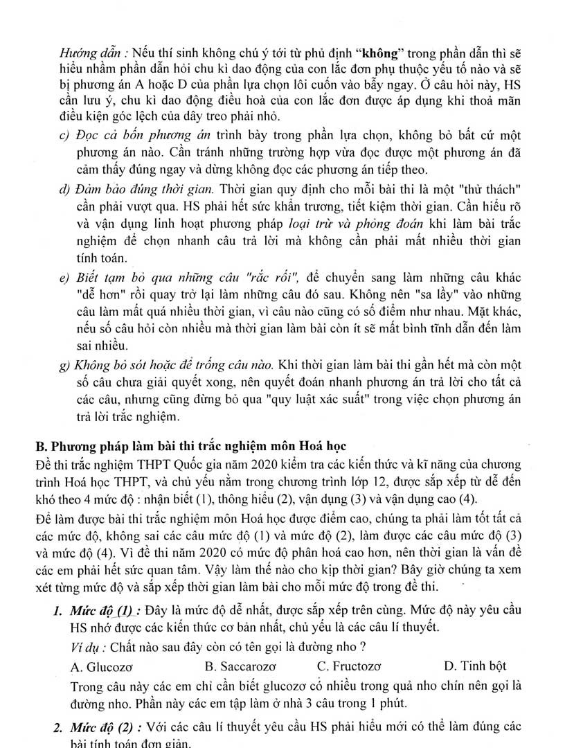 bộ bộ đề trắc nghiệm luyện thi thpt quốc gia 2020 - khoa học tự nhiên - tập 1 - tái bản