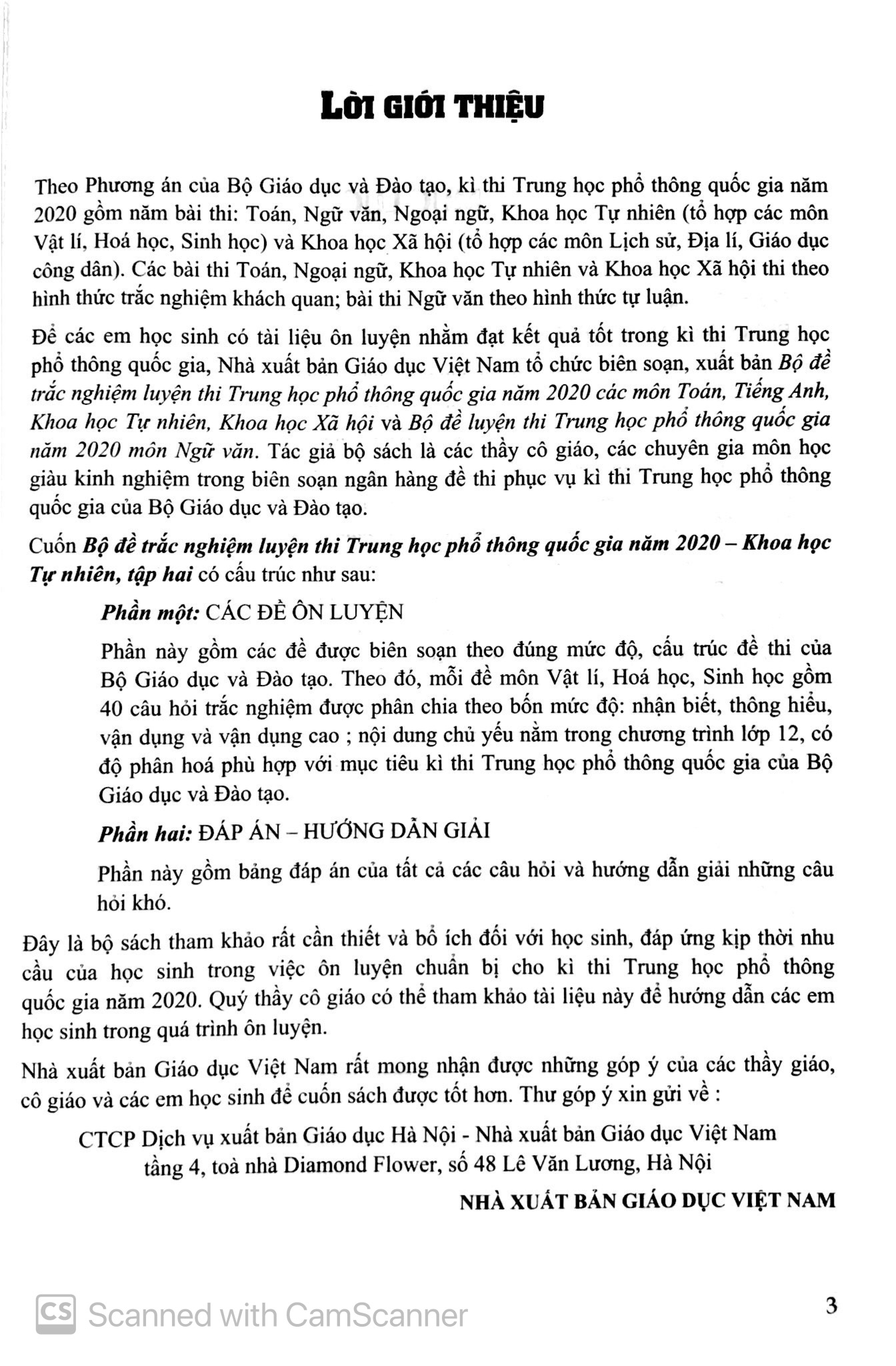 bộ bộ đề trắc nghiệm luyện thi thpt quốc gia 2020 - khoa học tự nhiên - tập 2 - tái bản