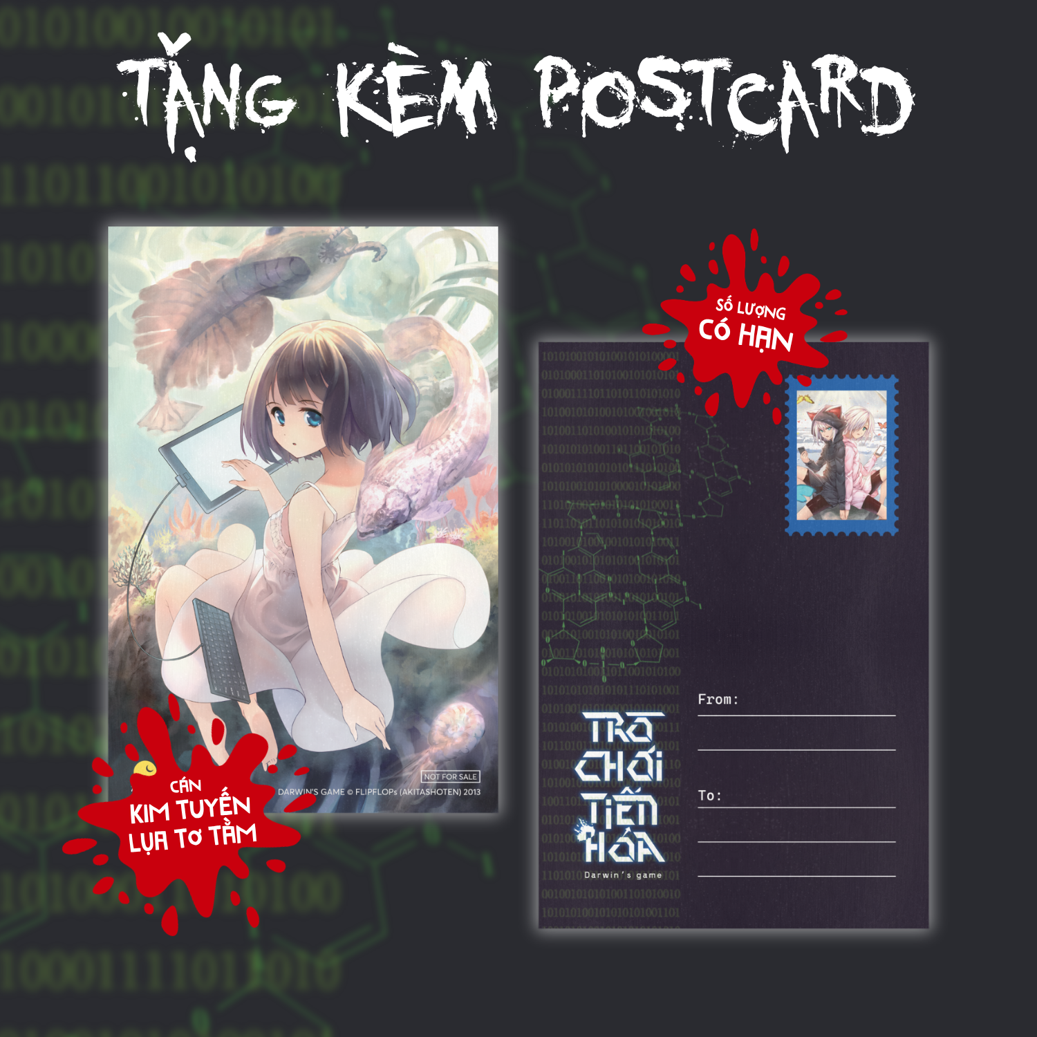 Bộ
						
										
										Bộ Manga - Trò Chơi Tiến Hóa - Darwin’s Game - Tập 3 + Tập 4 (Bộ 2 Tập) - Bản Đặc Biệt - Tặng Kèm Postcard Bồi Cứng Cán Kim Tuyến Lụa Tơ Tằm