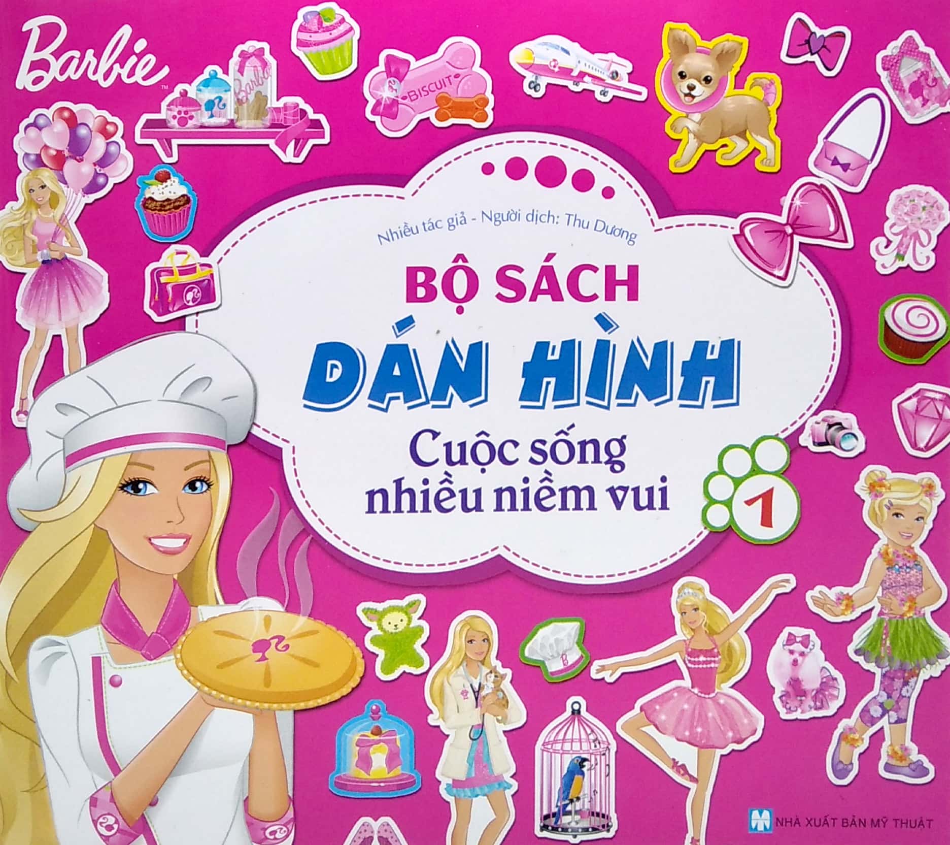 bộ bộ sách dán hình barbie - cuộc sống nhiều niềm vui (tập 1)