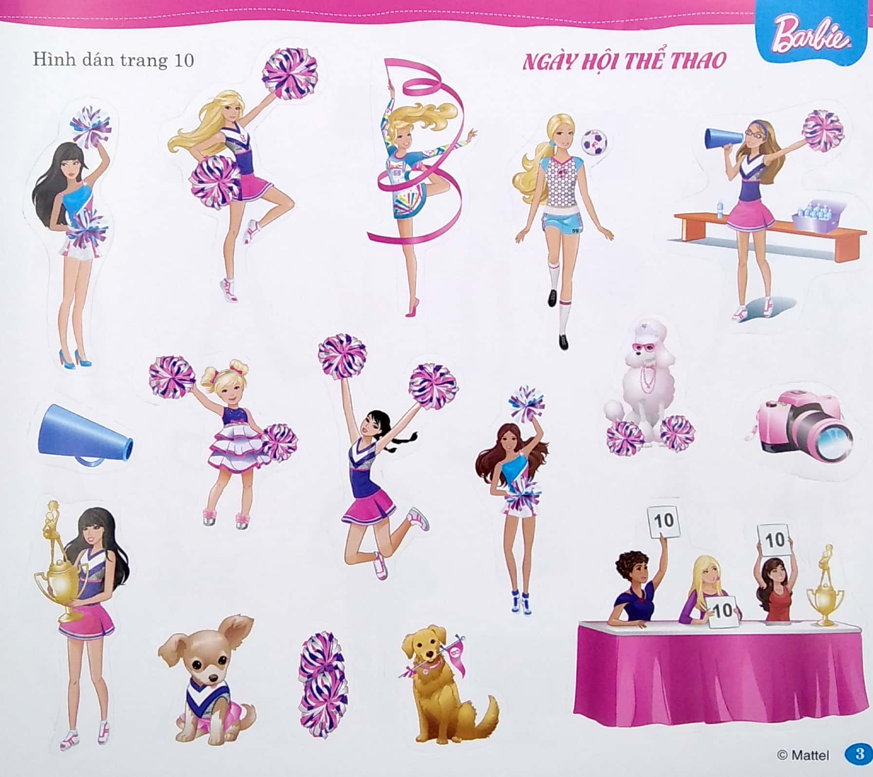 bộ bộ sách dán hình barbie - cuộc sống nhiều niềm vui (tập 1)