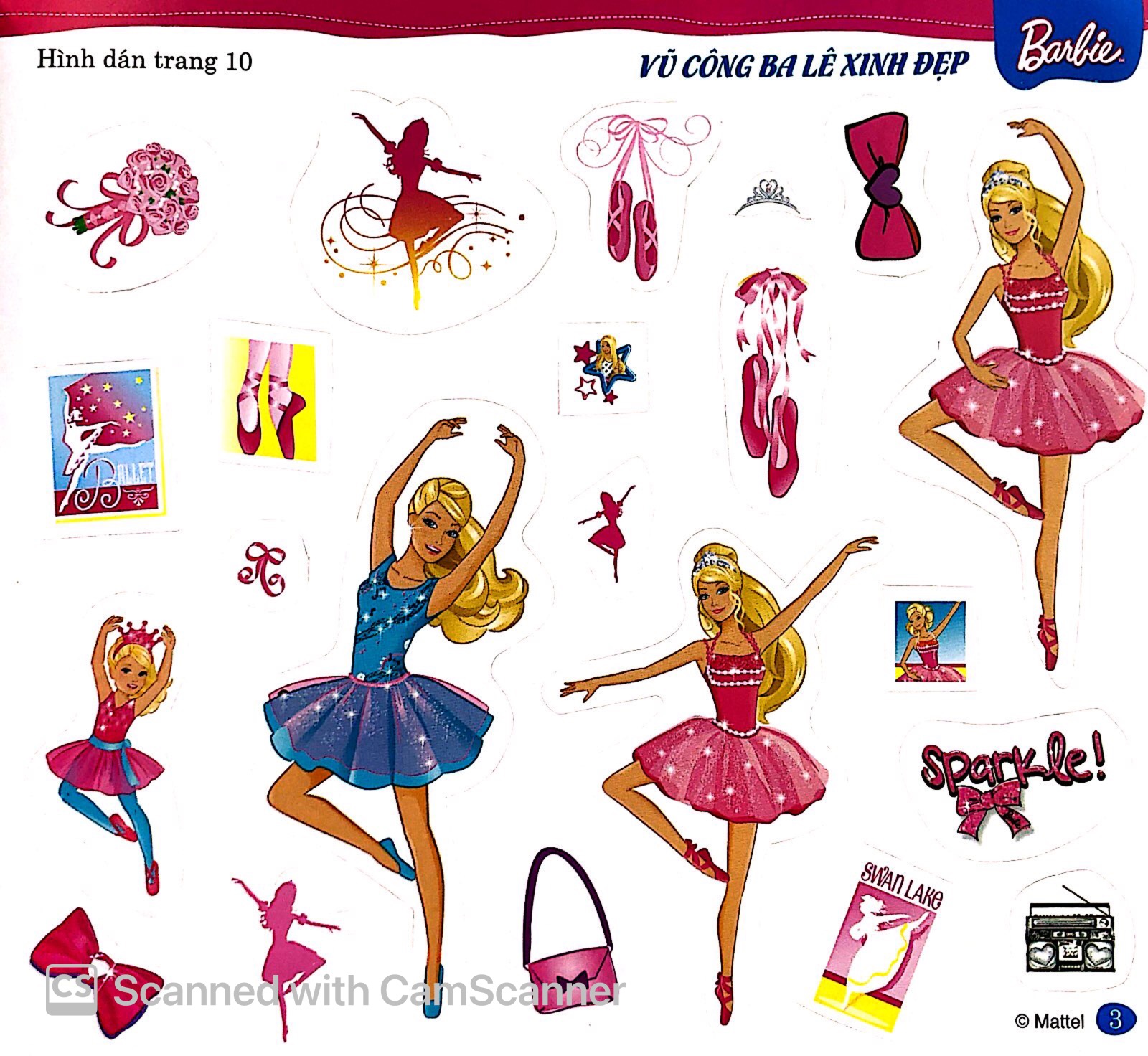 bộ bộ sách dán hình barbie - cuộc sống nhiều niềm vui (tập 2)