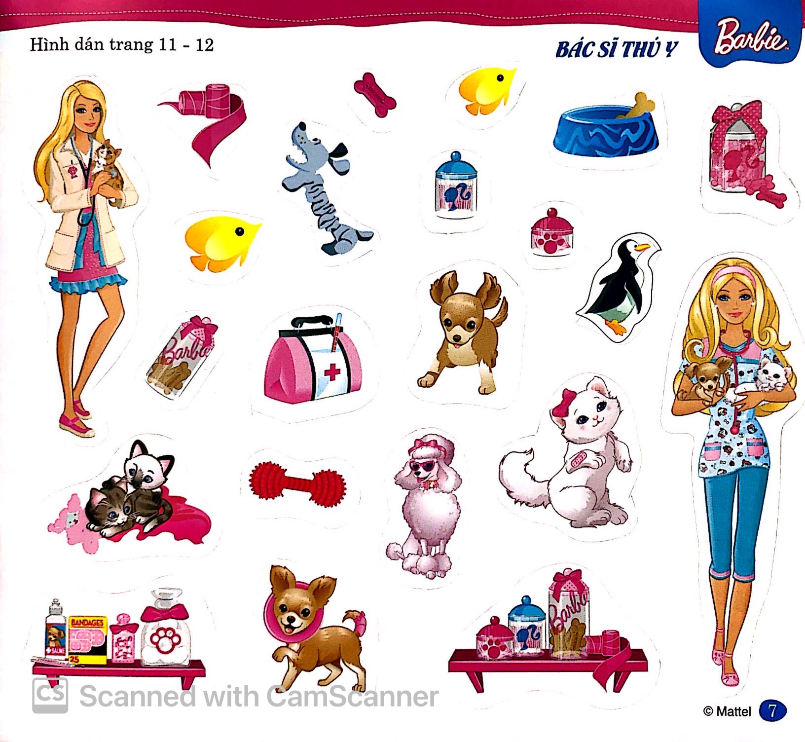 bộ bộ sách dán hình barbie - cuộc sống nhiều niềm vui (tập 2)