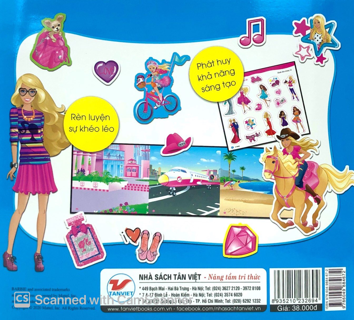 bộ bộ sách dán hình barbie - cuộc sống nhiều niềm vui (tập 2)