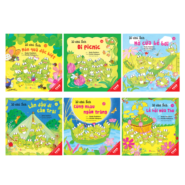 Bộ
						
										
										Bộ Sách Ehon Nhật Bản - 10 Chú Ếch - Phần 1 - Tập 1-6 (Bộ 6 Cuốn)