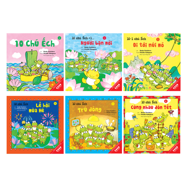 Bộ
						
										
										Bộ Sách Ehon Nhật Bản - 10 Chú Ếch - Phần 3 - Tập 13-18 (Bộ 6 Cuốn)