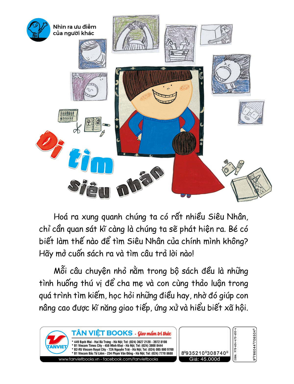 bộ bộ sách kĩ năng xã hội thiết yếu dành cho trẻ - nhìn ra ưu điểm của người khác - đi tìm siêu nhân - 2