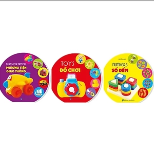 bộ bộ sách lật mở 2: phương tiện giao thông + đồ chơi + số đếm