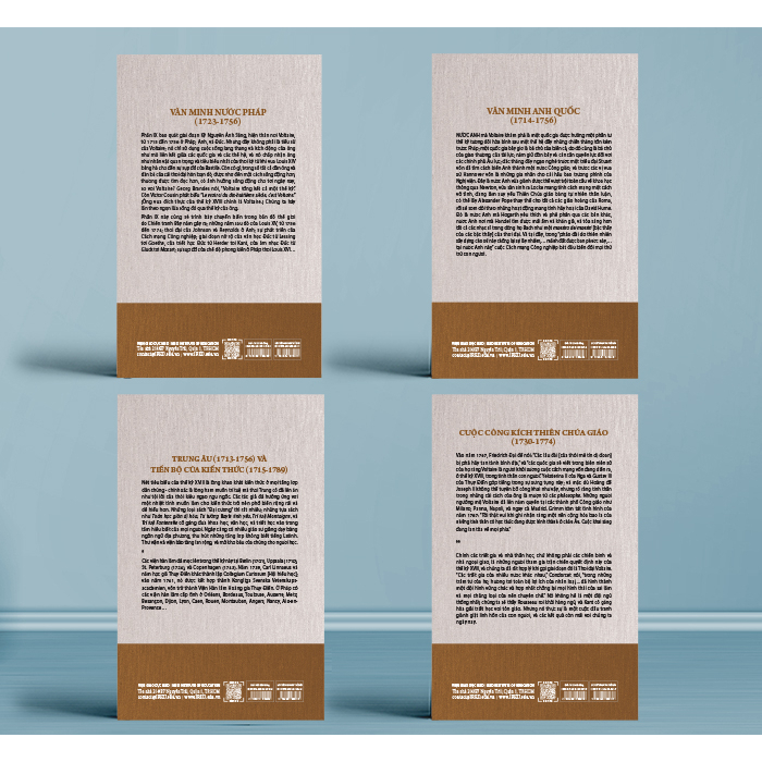 Bo
						
										
										Bo Sach Lich Su Van Minh The Gioi - Phan IX - Thoi Dai Voltaire (Bo 4 Cuon)