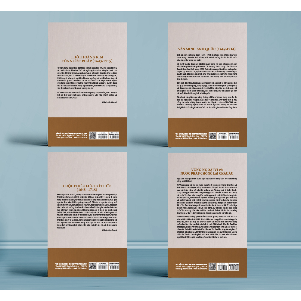 Bo
						
										
										Bo Sach Lich Su Van Minh The Gioi - Phan VIII - Thoi Dai Cua Louis XIV (Bo 4 Cuon)