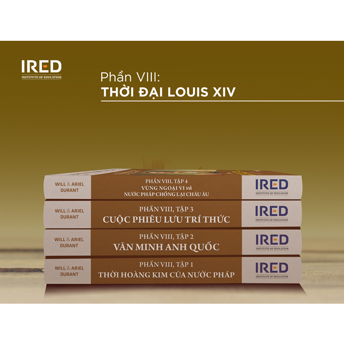 Bo
						
										
										Bo Sach Lich Su Van Minh The Gioi - Phan VIII - Thoi Dai Cua Louis XIV (Bo 4 Cuon)