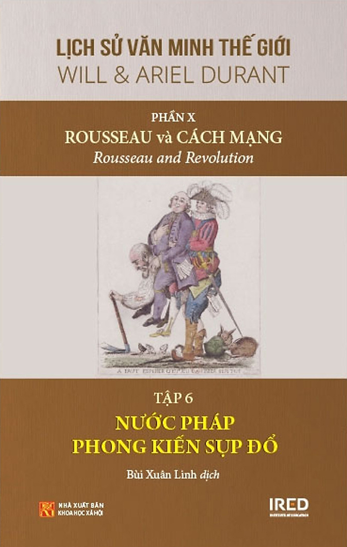 bộ bộ sách lịch sử văn minh thế giới - phần x - rousseau và cách mạng - bìa cứng (bộ 6 cuốn)