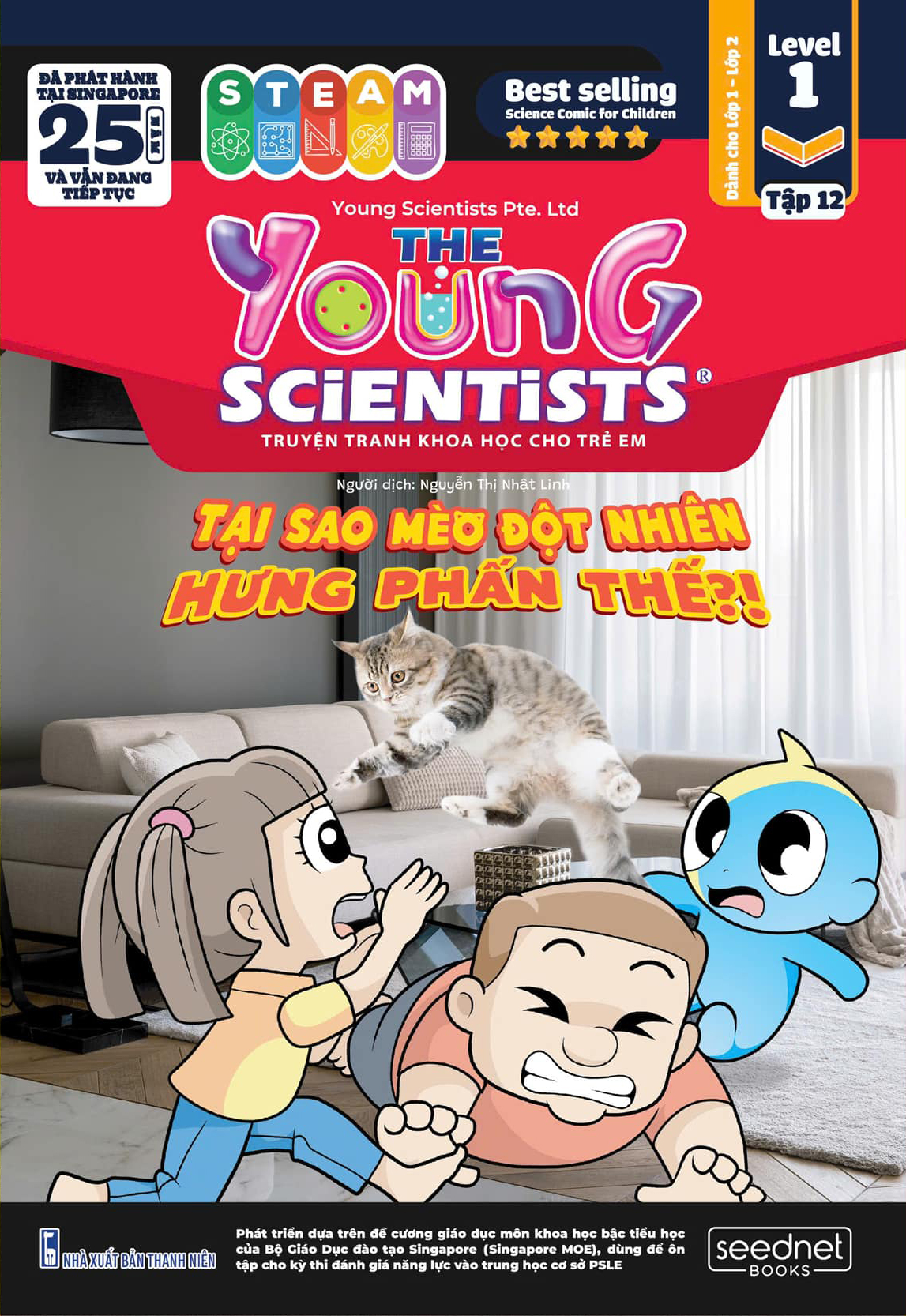 Bo
						
										
										Bo Sach The Young Scientist - Truyen Tranh Khoa Hoc Cho Tre Em - Tap 12 - Level 1+2+3 (Bo 3 Cuon)