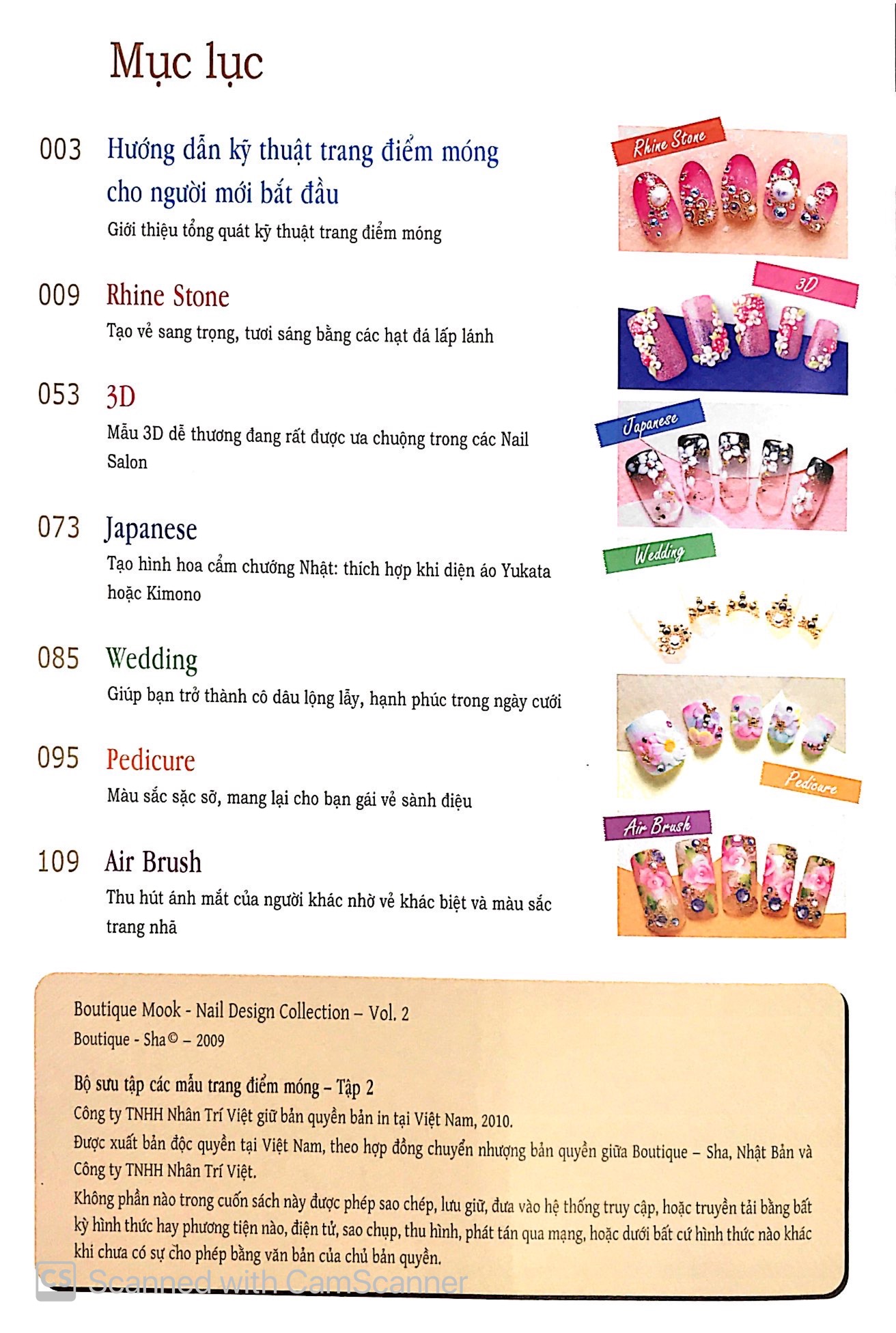 bộ bộ sưu tập các mẫu trang điểm móng (tập 2)