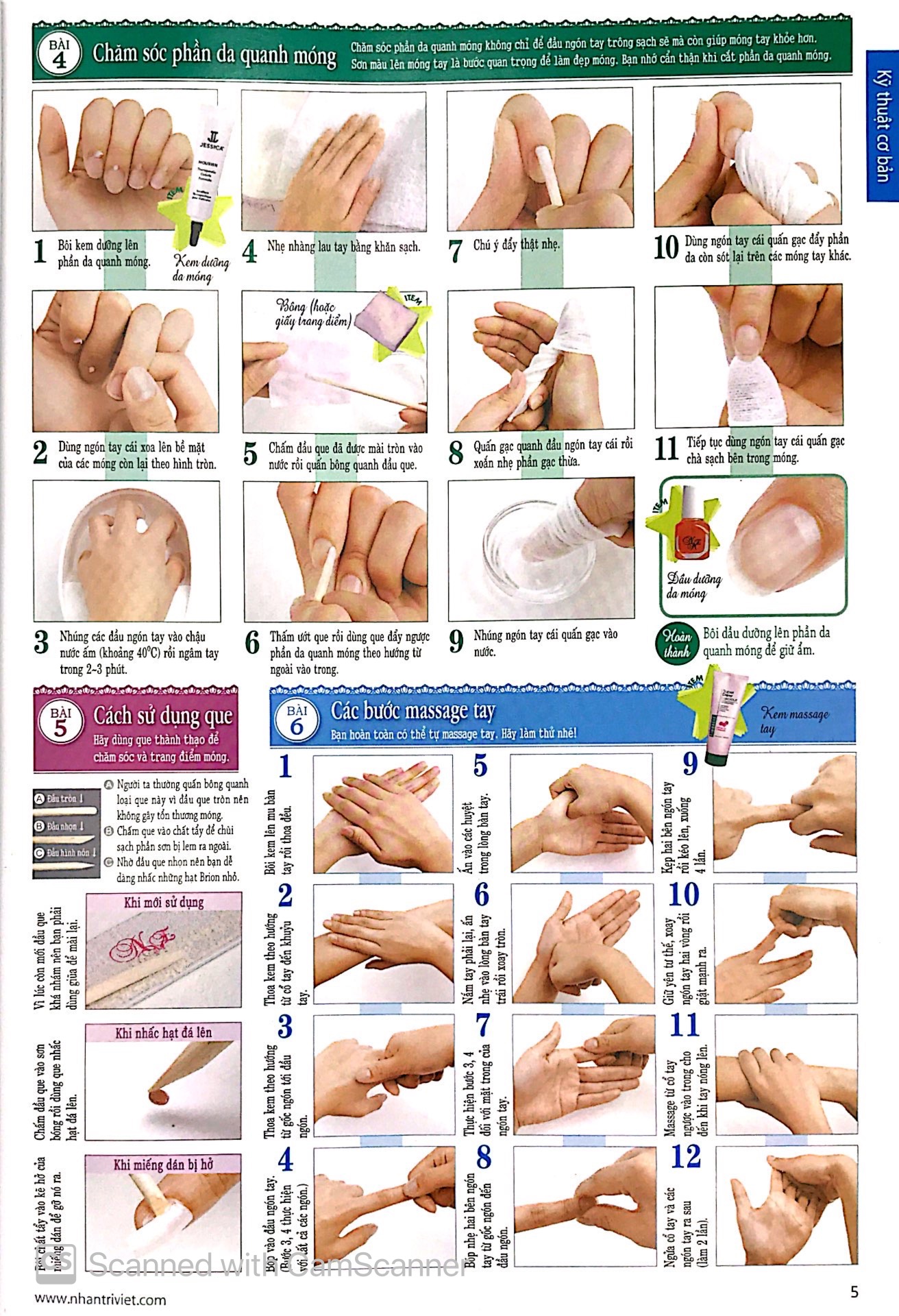 bộ bộ sưu tập các mẫu trang điểm móng (tập 2)