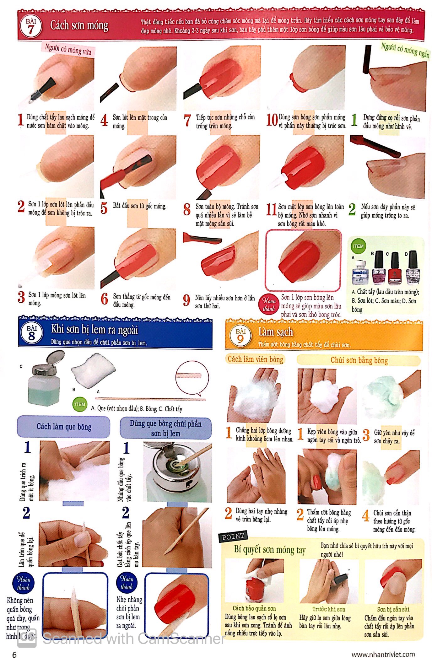 bộ bộ sưu tập các mẫu trang điểm móng (tập 2)