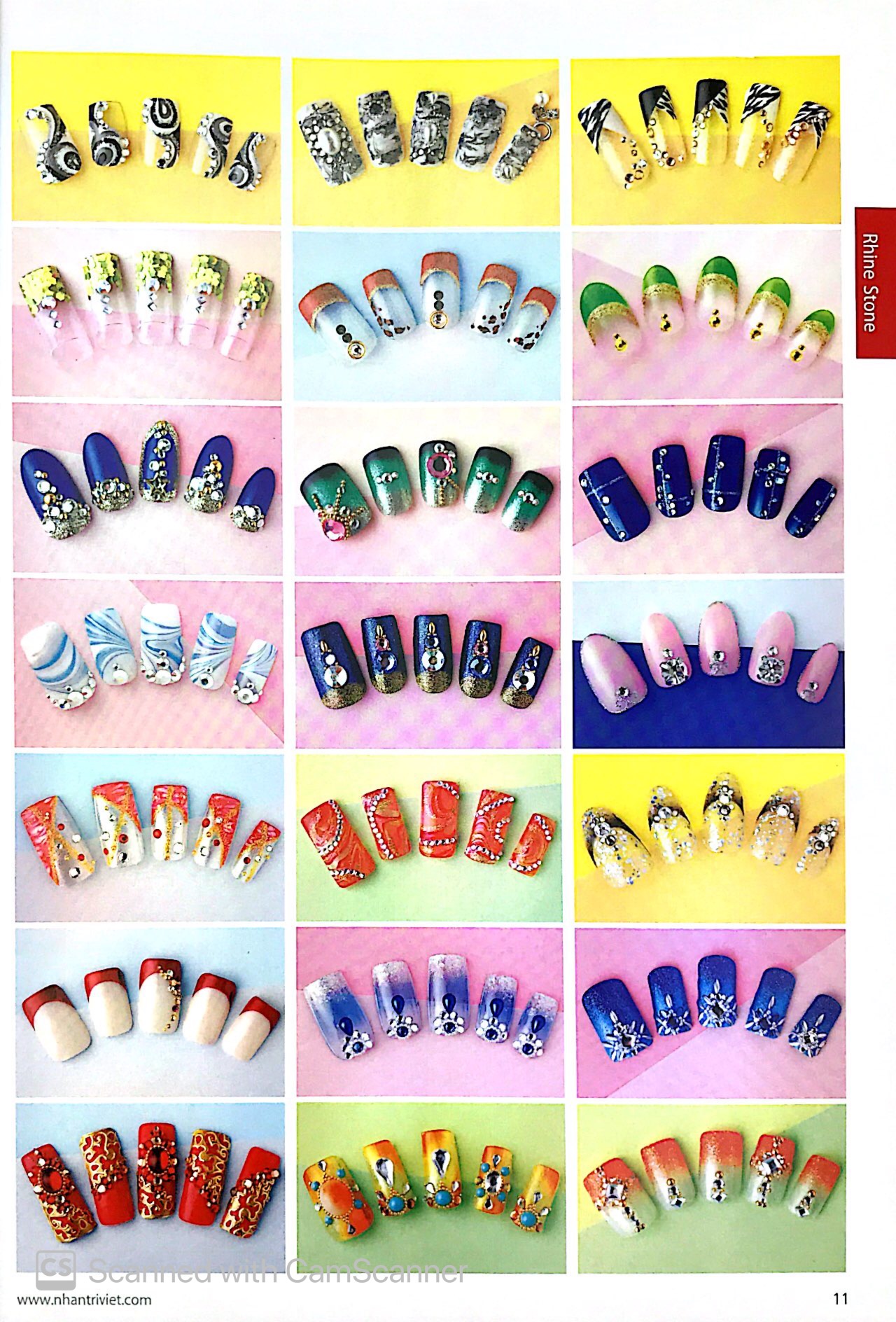 bộ bộ sưu tập các mẫu trang điểm móng (tập 2)
