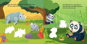 bộ bóc dán hình phát triển iq-eq-cq - animal sticker - động vật đáng yêu 1