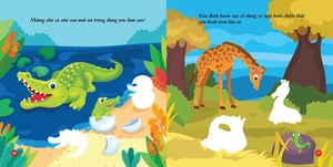 bộ bóc dán hình phát triển iq-eq-cq - animal sticker - động vật đáng yêu 1