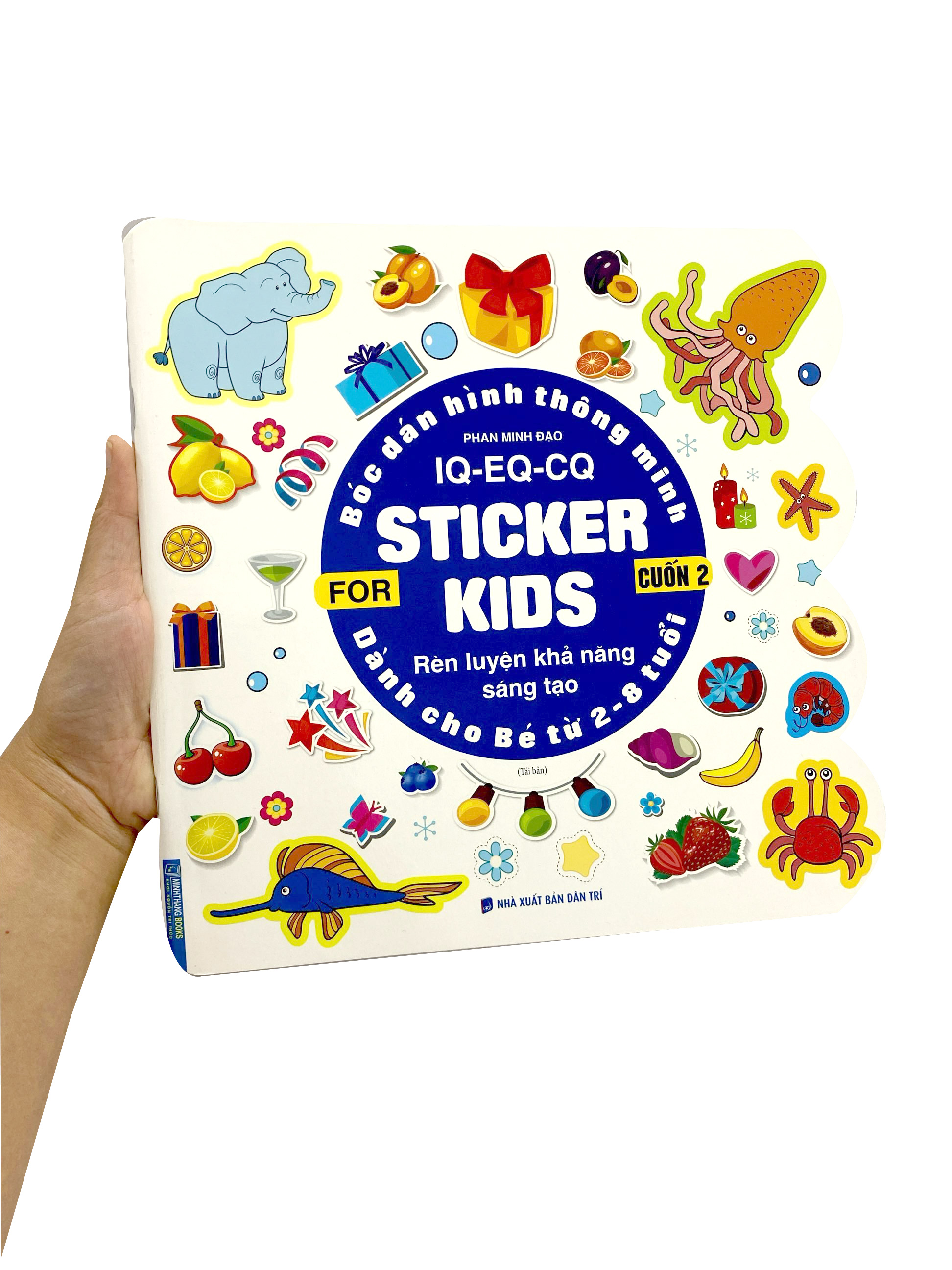 bộ bóc dán hình thông minh iq-eq-cq - sticker for kids - cuốn 2 (tái bản 2023)